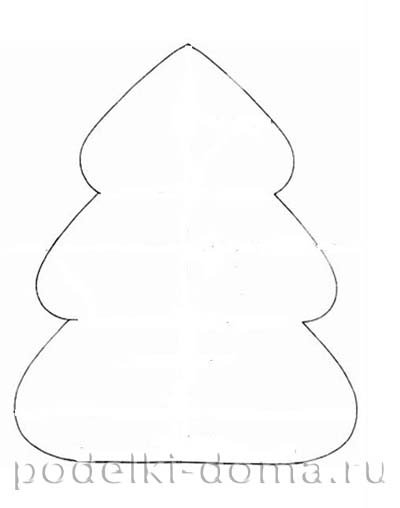 Елочка из фетра выкройка