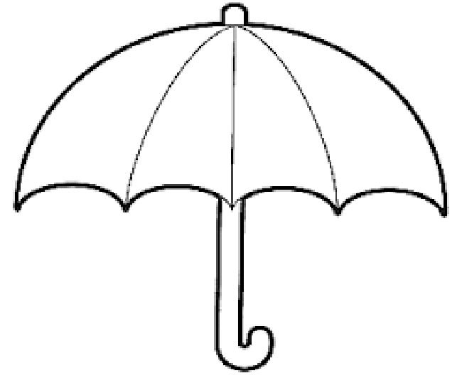 Зонт для раскрашивания детям