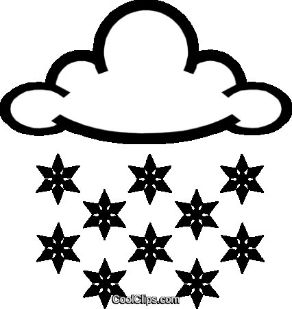 Тучка со снежинками раскраска