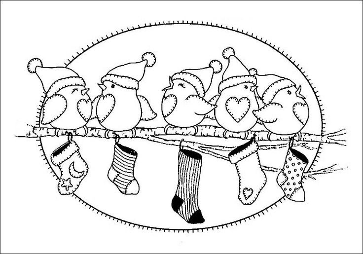 Новогодняя раскраска