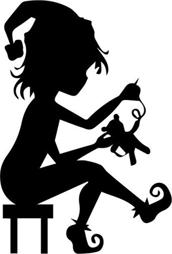 Трафарет феи на стену