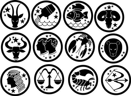 Векторные изображения знаков зодиака