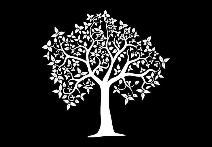 Силуэт дерева