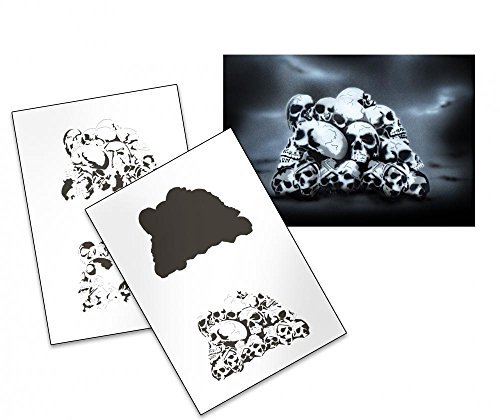 Многослойные трафареты для аэрографии на стену