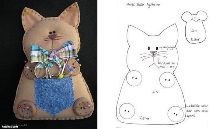 Плоские игрушки из ткани