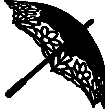 Трафарет зонтика для вырезания