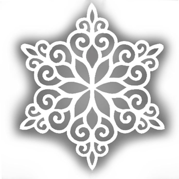 Узорные снежинки