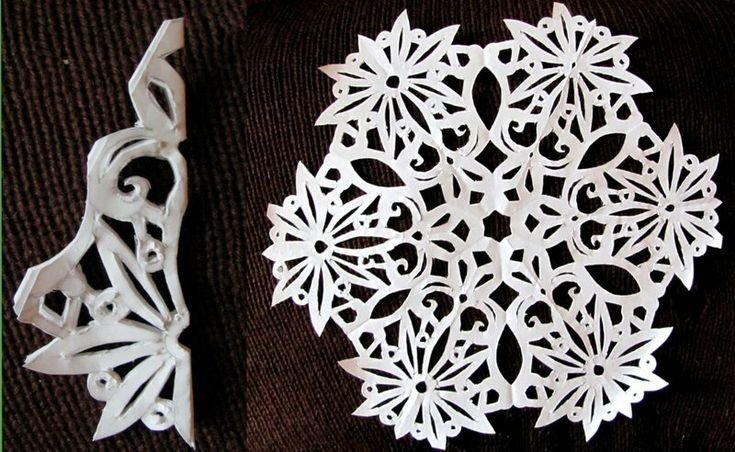 Снежинки вырезать