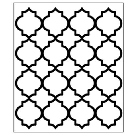 Марокканский узор трафарет