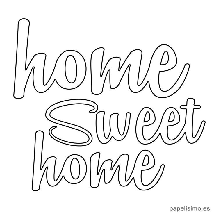 Трафарет Home Sweet Home