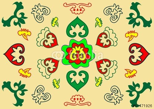 Татарский национальный орнамент зооморфный