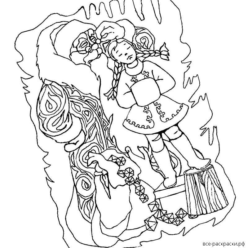 Морозко картинки раскраски