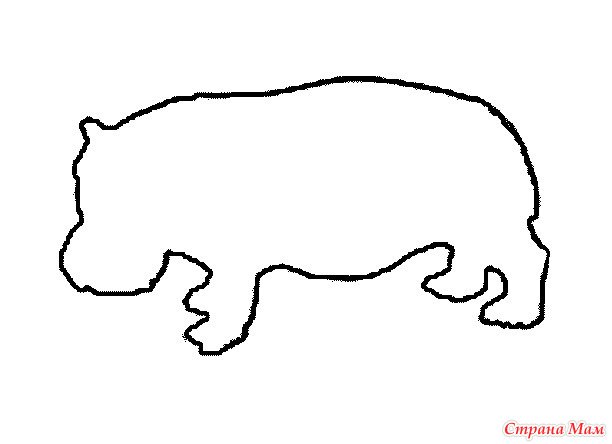 Трафареты диких животных для рисования