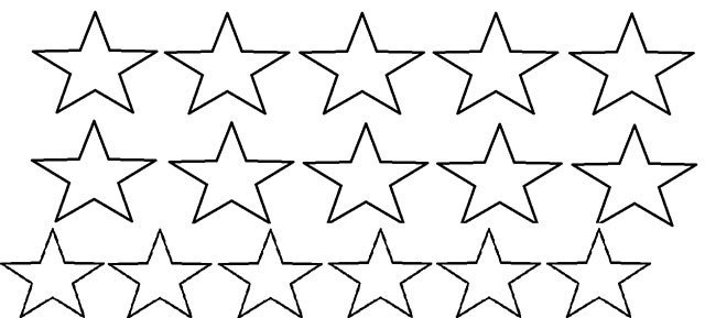 Трафарет Звёздочки