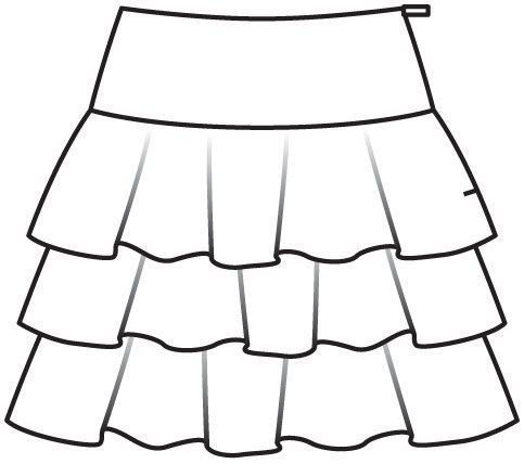 Юбка для разукрашивания