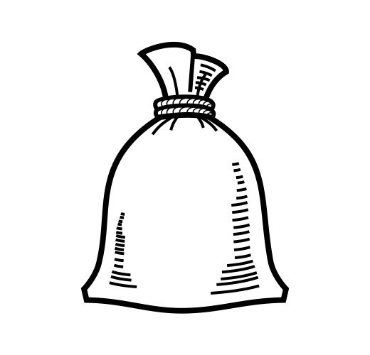 Мешок раскраска