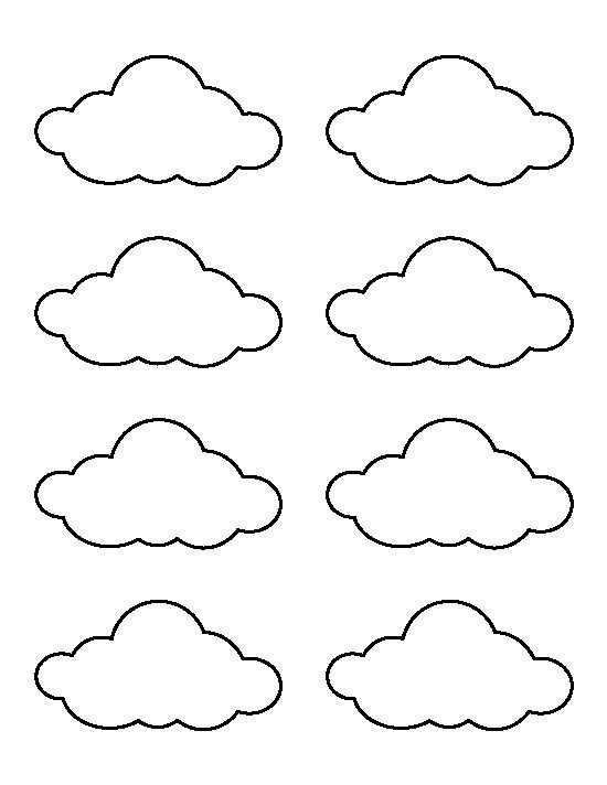 Облака шаблоны для вырезания