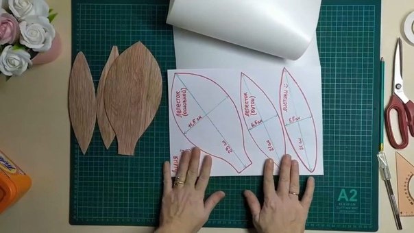 Шаблон лилии из изолона