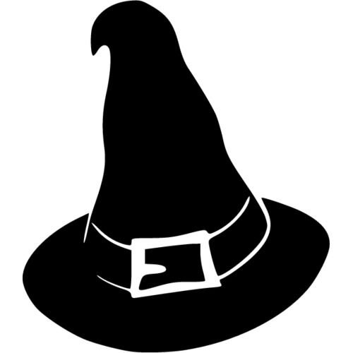 Черно белая шляпа