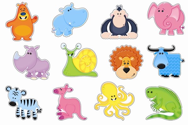 Животные для вырезания