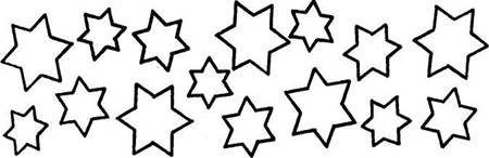 Трафарет Звёздочки