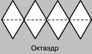 Правильный октаэдр развертка для склеивания