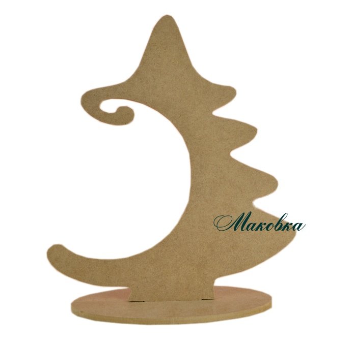 Трафарет елочки на подставке