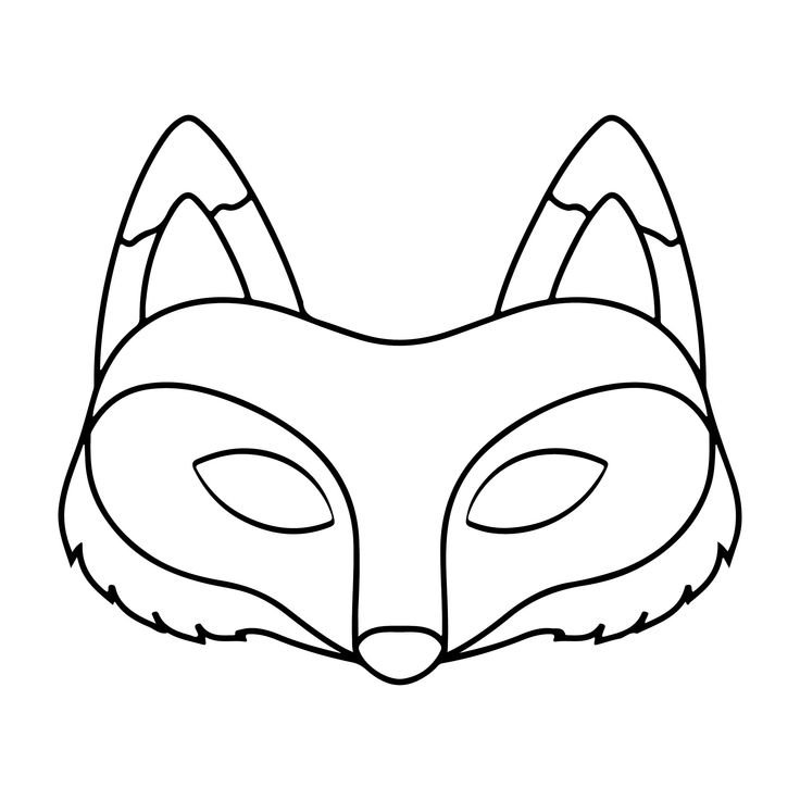 Карнавальные маски раскраски для детей