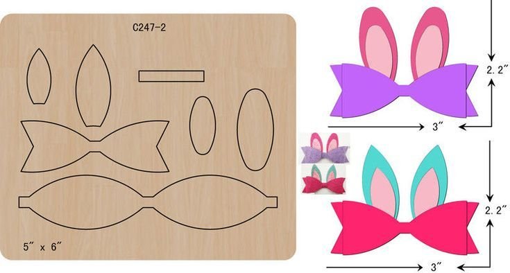 Схемы бантиков из фоамирана