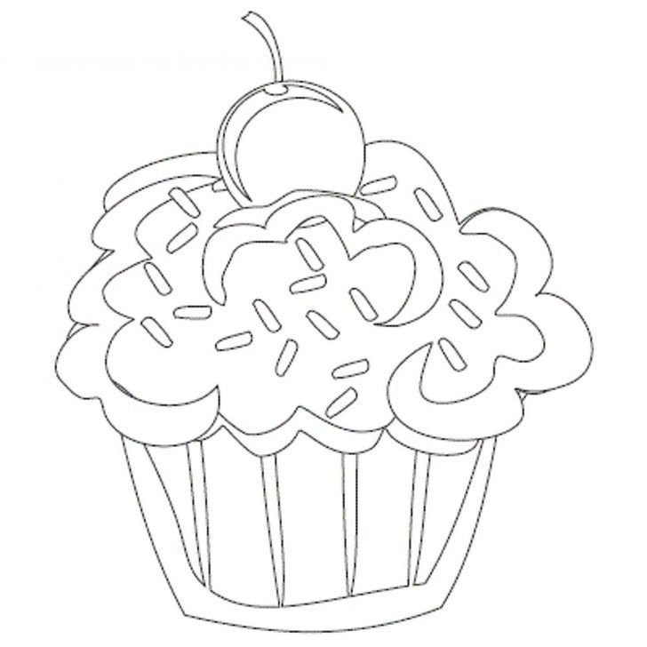 Кекс раскраска для детей