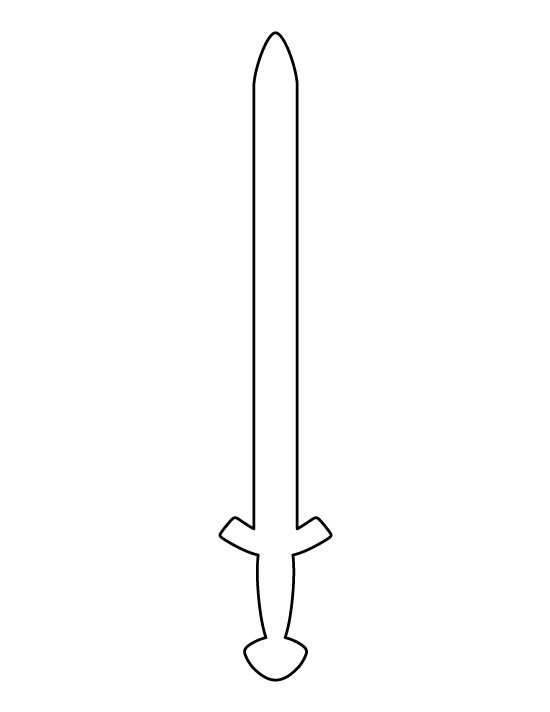 Меч чертеж