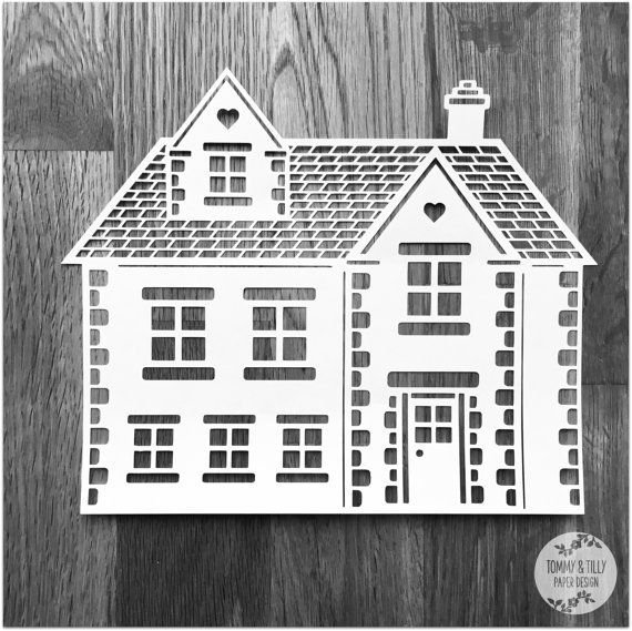 Вытынанки домики