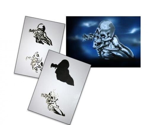 Многослойные трафареты для аэрографии на стену