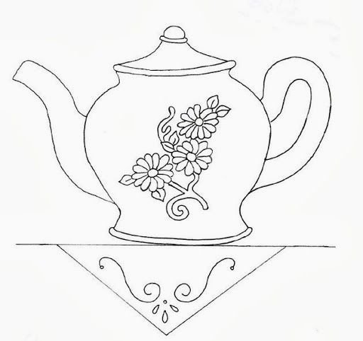 Гжель посуда раскраска для детей