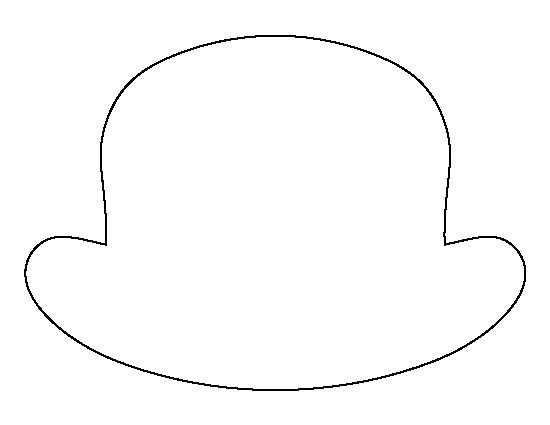 Шляпа трафарет