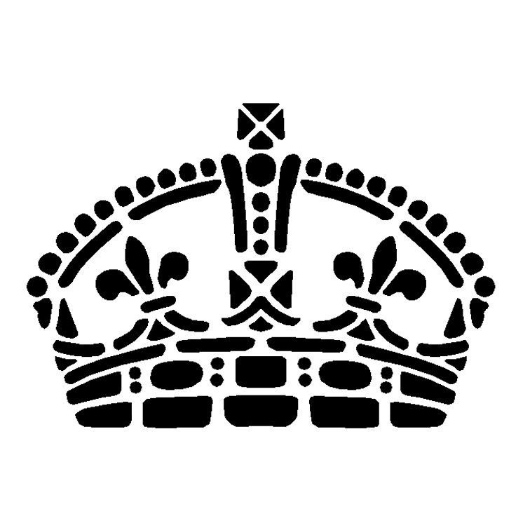 Трафарет английской короны
