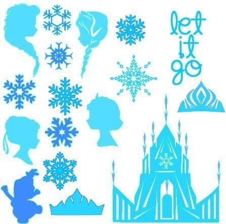 Силуэт дворца снежной королевы