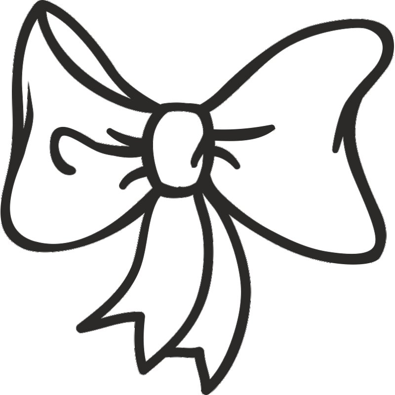 Бантик раскраска