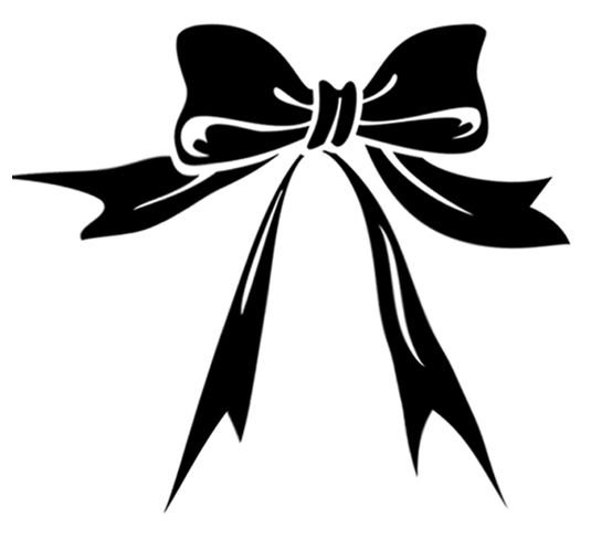 Бантик трафарет для вырезания