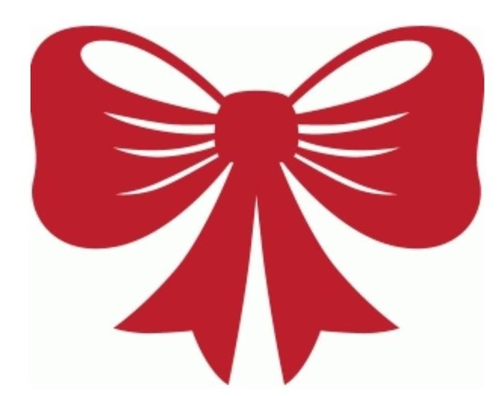 Бантик трафарет