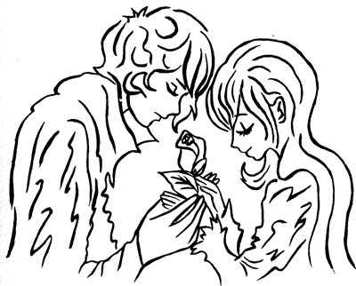 Кай и Герда разукрашки