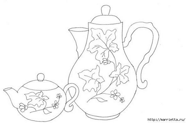 Орнамент на посуде рисунок