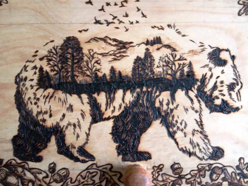 Рисунки по выжиганию по дереву