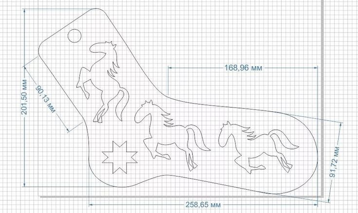 Блокатор для носков лекало