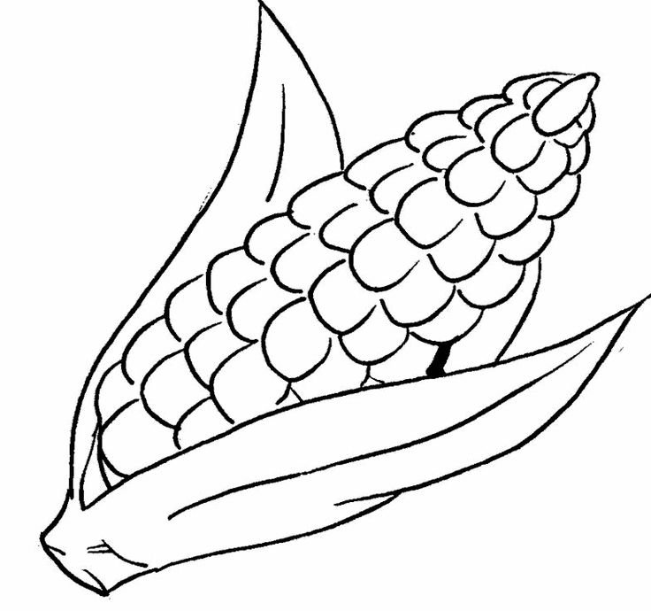 Кукуруза трафарет
