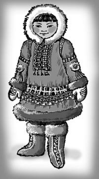 Чукчи якуты дети вектор