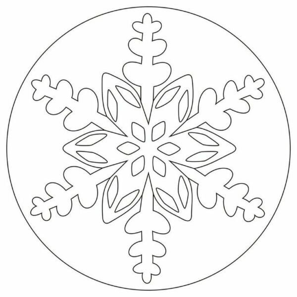 Трафарет «снежинки»
