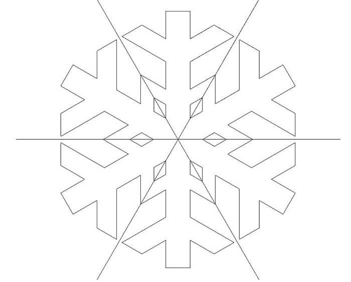 Снежинки трафареты для вырезания на окна