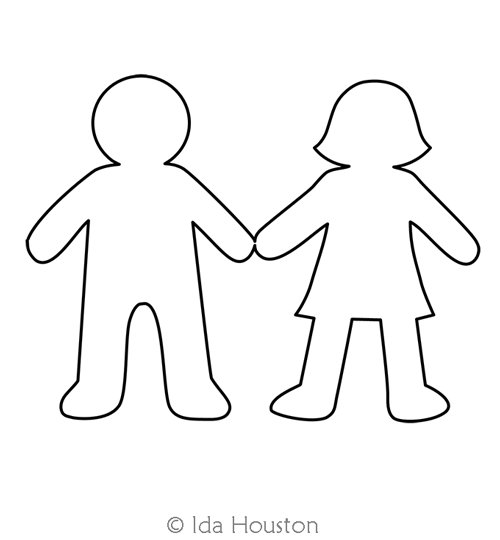 Фигурки детей для вырезания