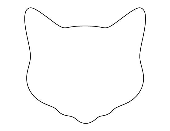 Очертание морды кота